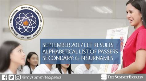 let result september 2017